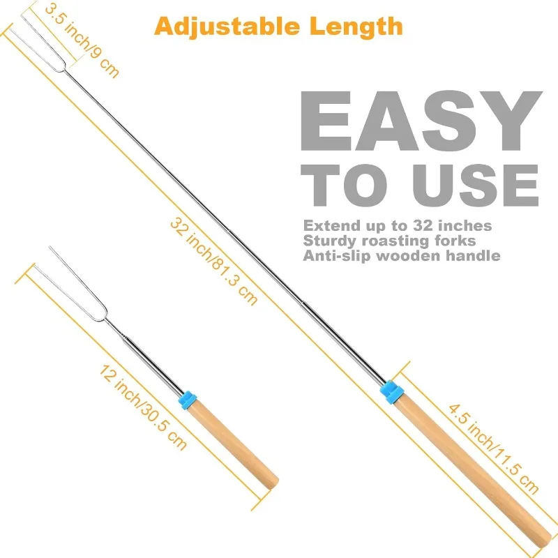 Stainless Steel Extendable Lon - Outdoor Hunting Kitchen recension och pris